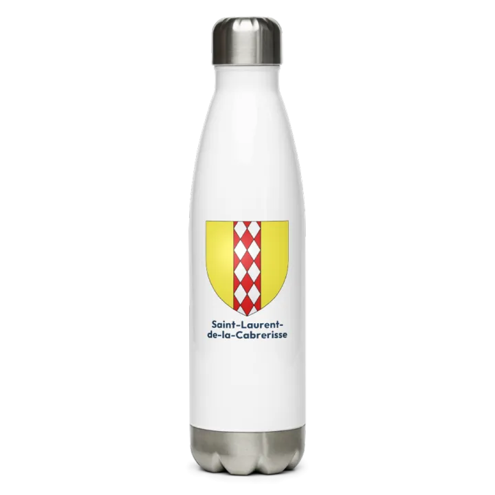 Gourde inox blason de Saint-Laurent-de-la-Cabrerisse