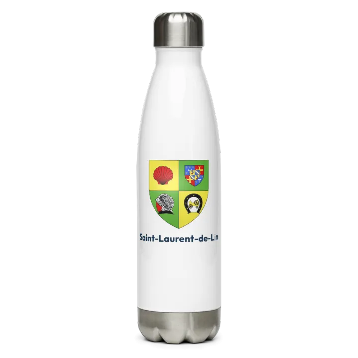 Gourde inox blason de Saint-Laurent-de-Lin