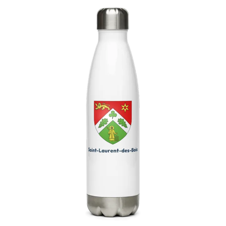Gourde inox blason de Saint-Laurent-des-Bois