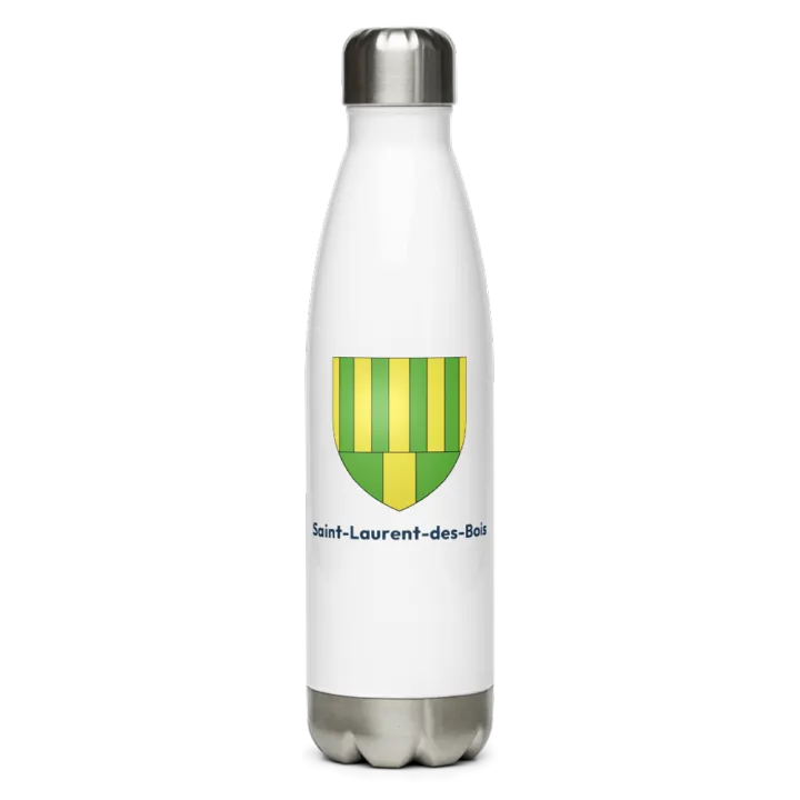 Gourde inox blason de Saint-Laurent-des-Bois