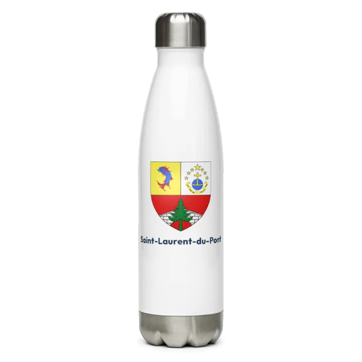 Gourde inox blason de Saint-Laurent-du-Pont