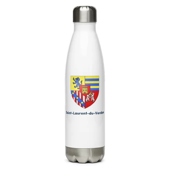 Gourde inox — blason de Saint-Laurent-du-Verdon