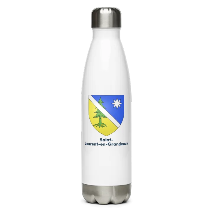 Gourde inox blason de Saint-Laurent-en-Grandvaux