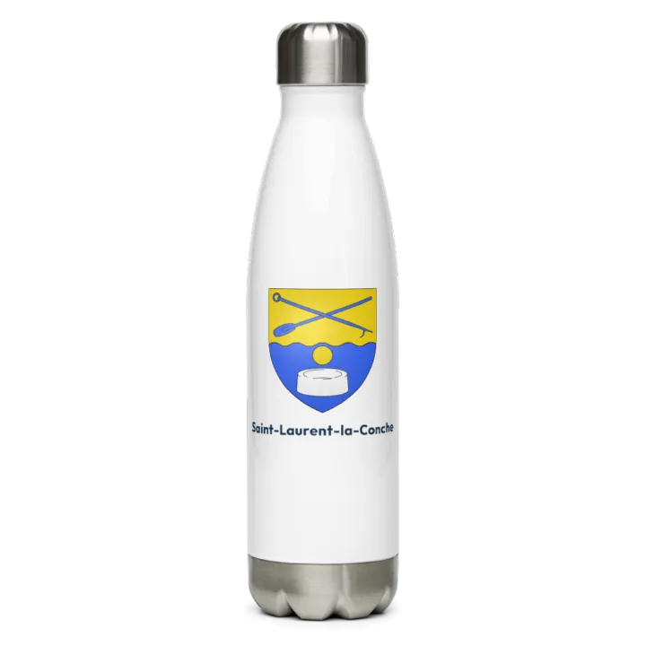 Gourde inox blason de Saint-Laurent-la-Conche