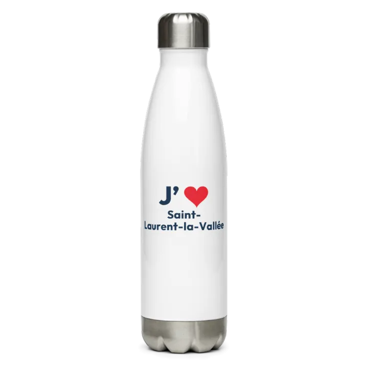 Gourde inox « J’❤ Saint-Laurent-la-Vallée »