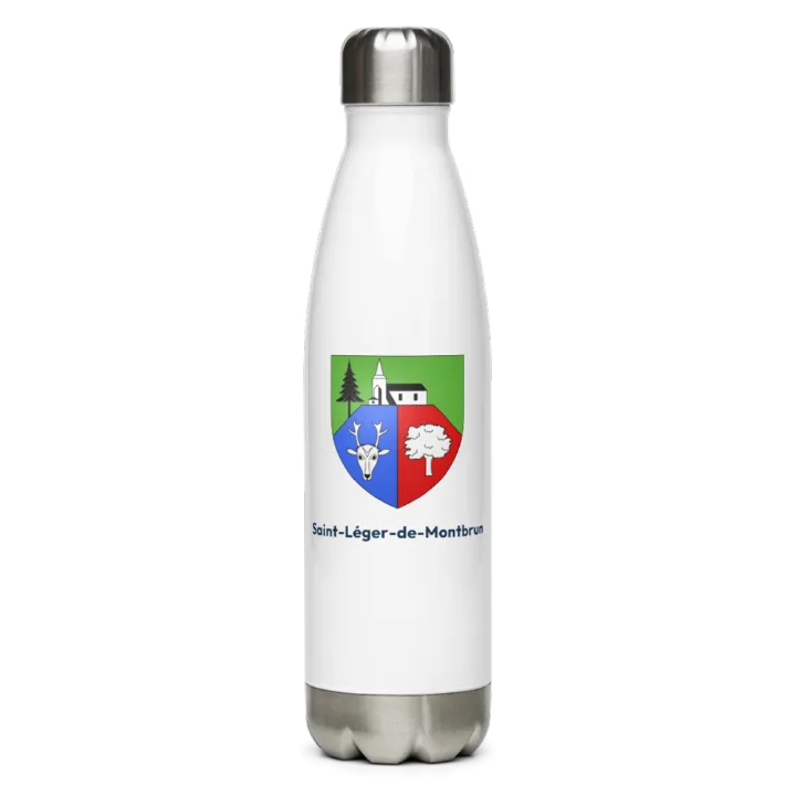 Gourde inox — blason de Saint-Léger-de-Montbrun