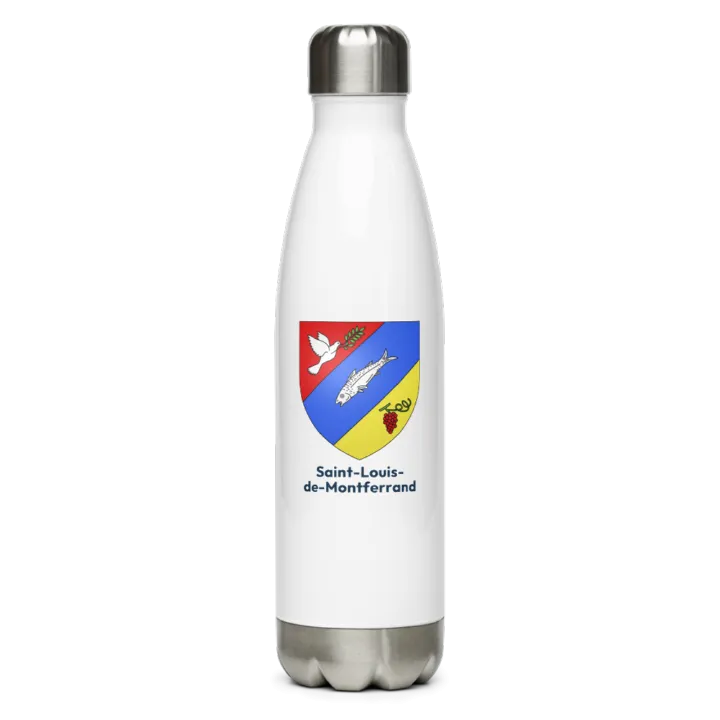 Gourde inox blason de Saint-Louis-de-Montferrand