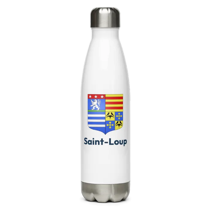 Gourde inox blason de Saint-Loup