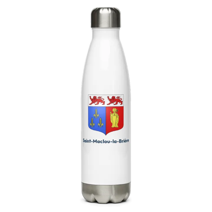 Gourde inox — blason de Saint-Maclou-la-Brière