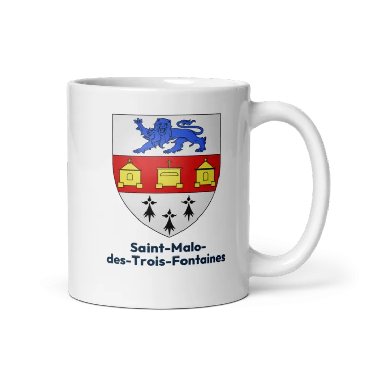 Mug blason de Saint-Malo-des-Trois-Fontaines