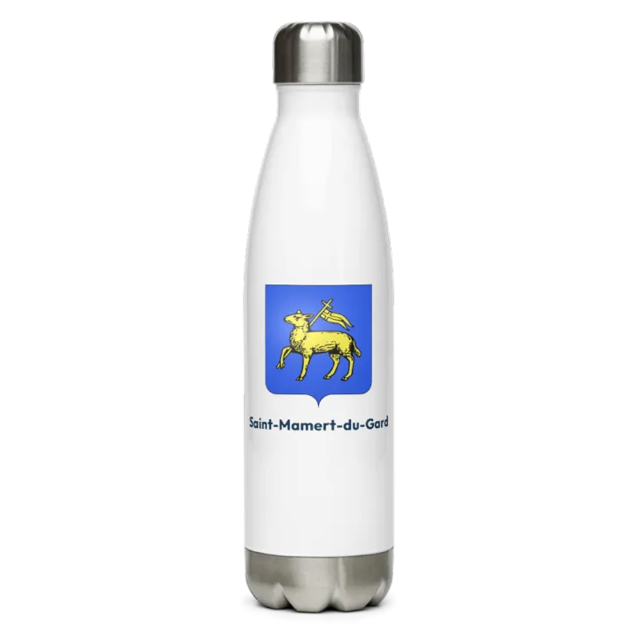 Gourde inox — blason de Saint-Mamert-du-Gard