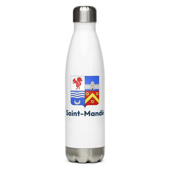 Gourde inox blason de Saint-Mandé
