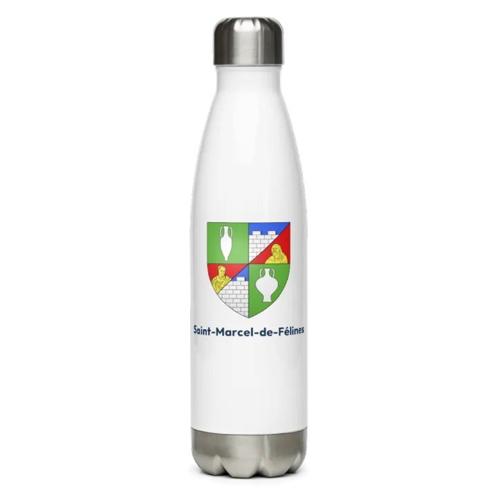 Gourde inox blason de Saint-Marcel-de-Félines