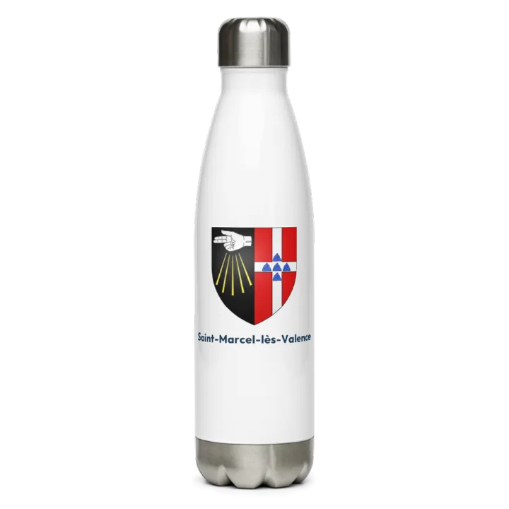 Gourde inox blason de Saint-Marcel-lès-Valence