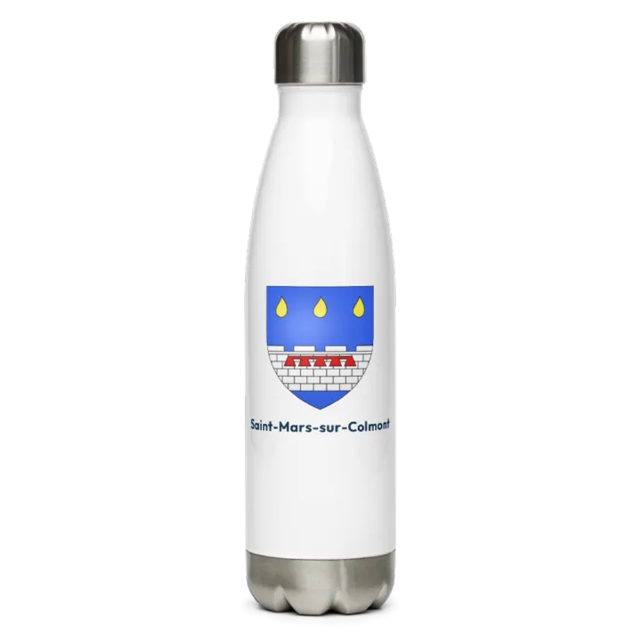 Gourde inox — blason de Saint-Mars-sur-Colmont