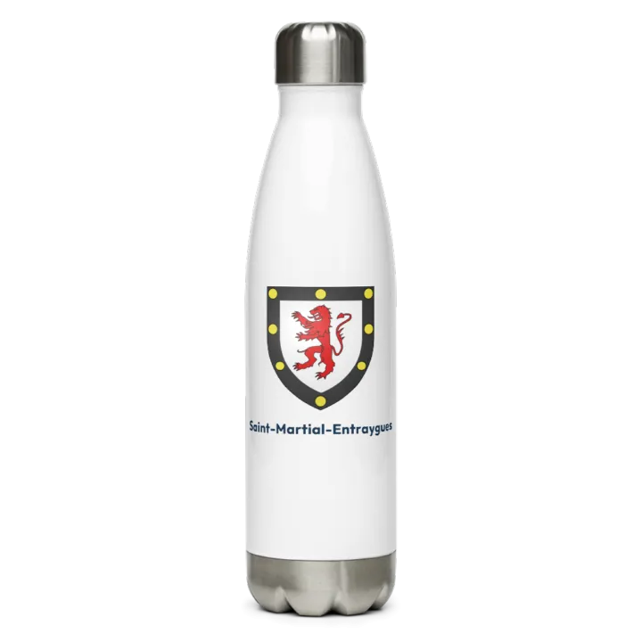 Gourde inox blason de Saint-Martial-Entraygues