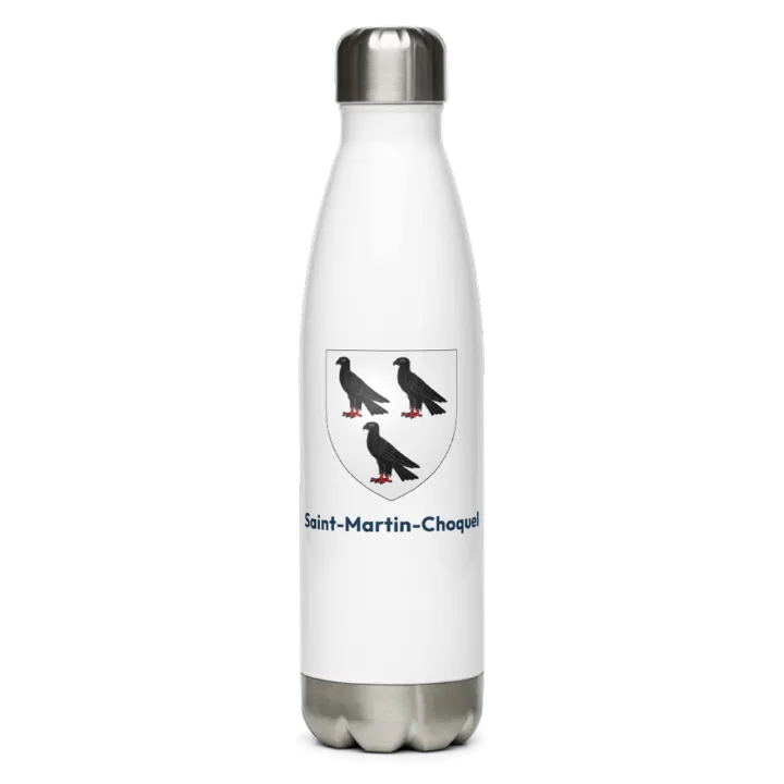 Gourde inox — blason de Saint-Martin-Choquel
