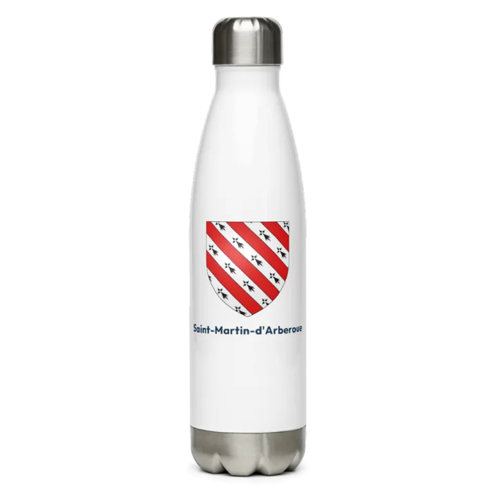 Gourde inox blason de Saint-Martin-d'Arberoue