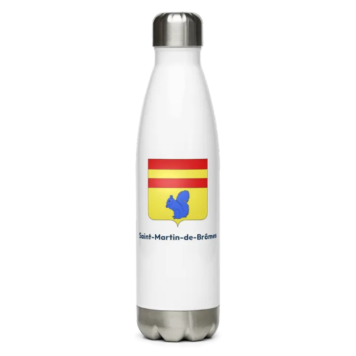 Gourde inox blason de Saint-Martin-de-Brômes