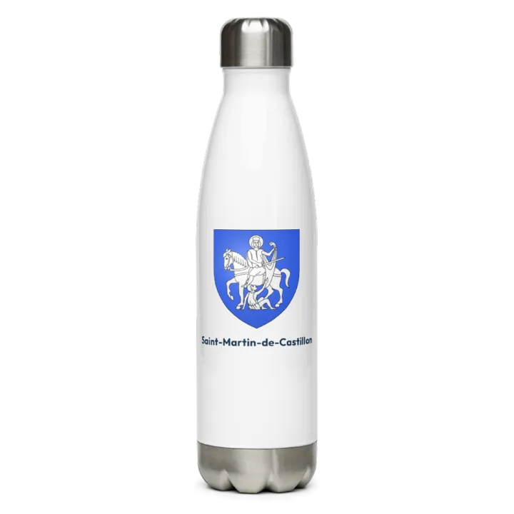 Gourde inox blason de Saint-Martin-de-Castillon