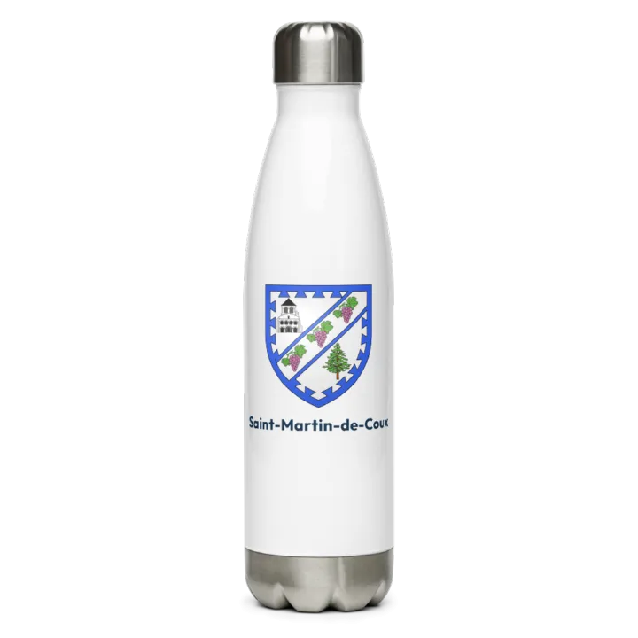 Gourde inox — blason de Saint-Martin-de-Coux