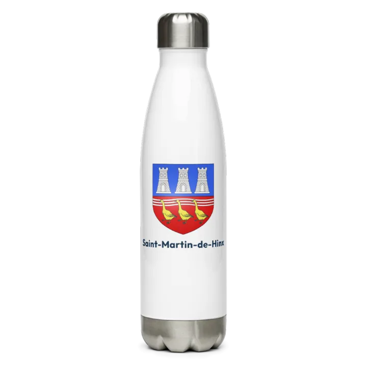 Gourde inox — blason de Saint-Martin-de-Hinx
