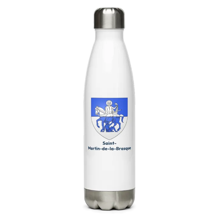 Gourde inox blason de Saint-Martin-de-la-Brasque