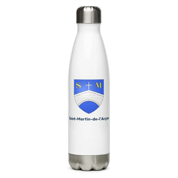 Gourde inox — blason de Saint-Martin-de-l'Arçon