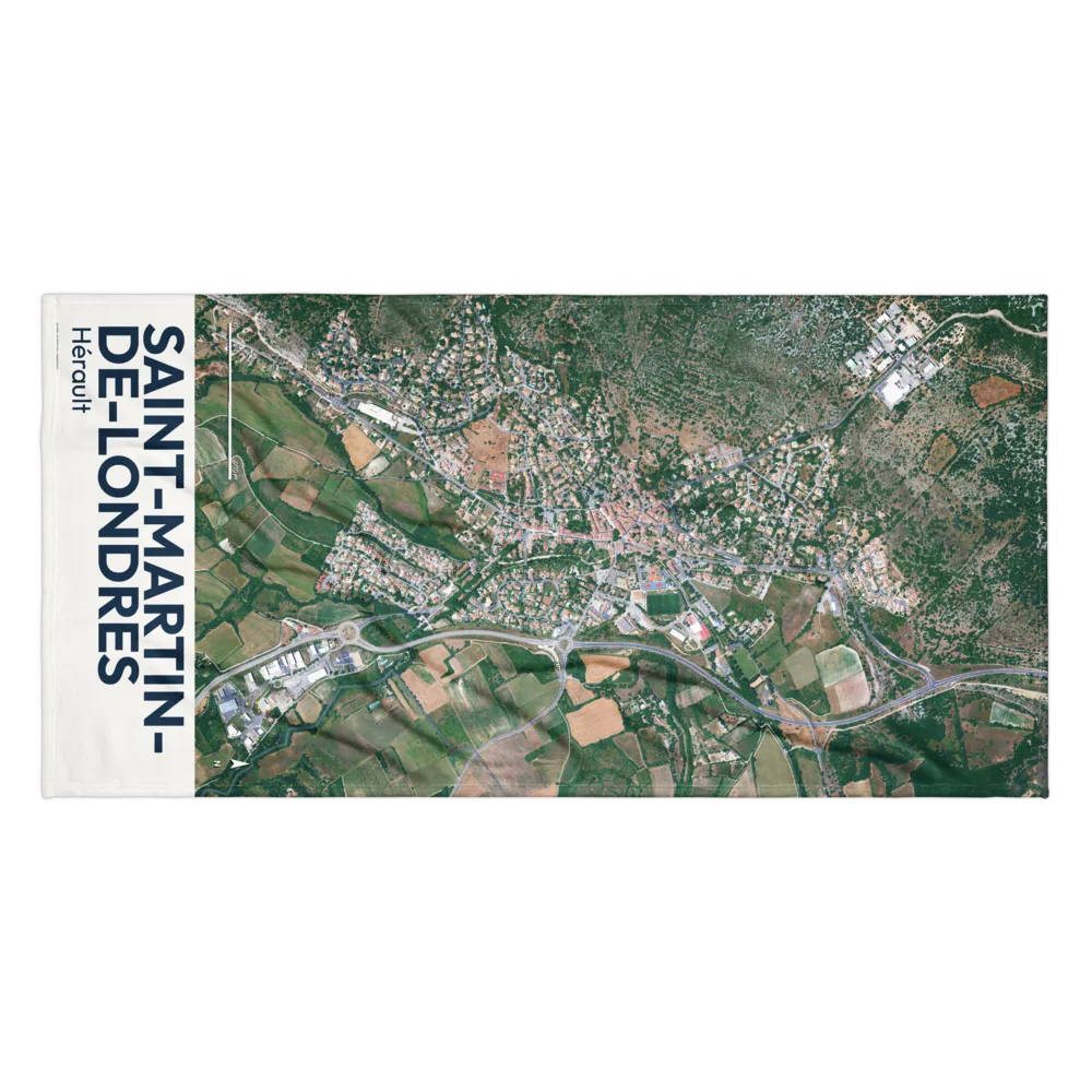 Serviette cartographique — carte de Saint-Martin-de-Londres