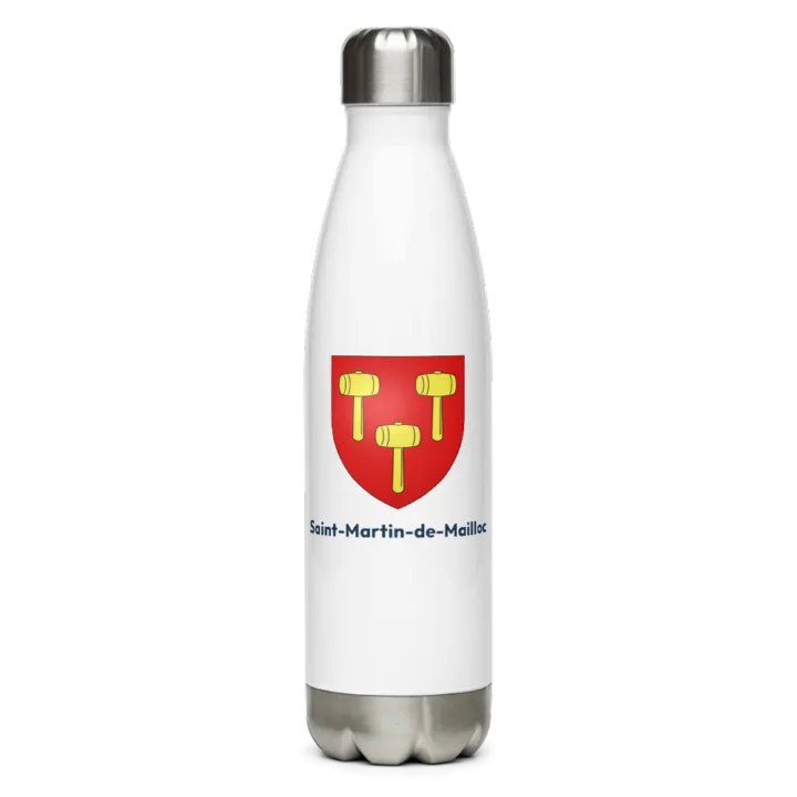Gourde inox — blason de Saint-Martin-de-Mailloc