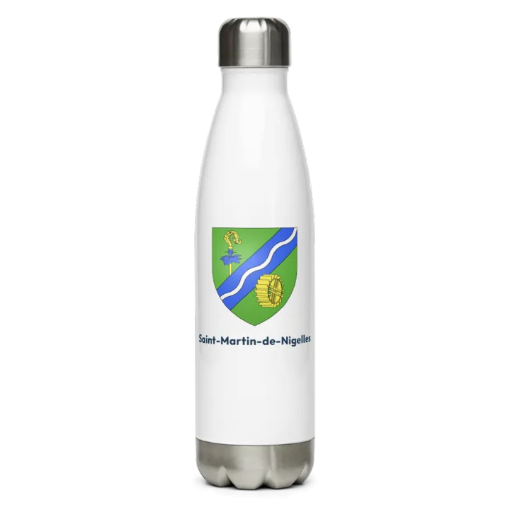 Gourde inox blason de Saint-Martin-de-Nigelles