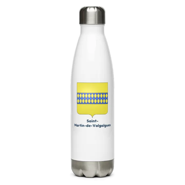 Gourde inox blason de Saint-Martin-de-Valgalgues