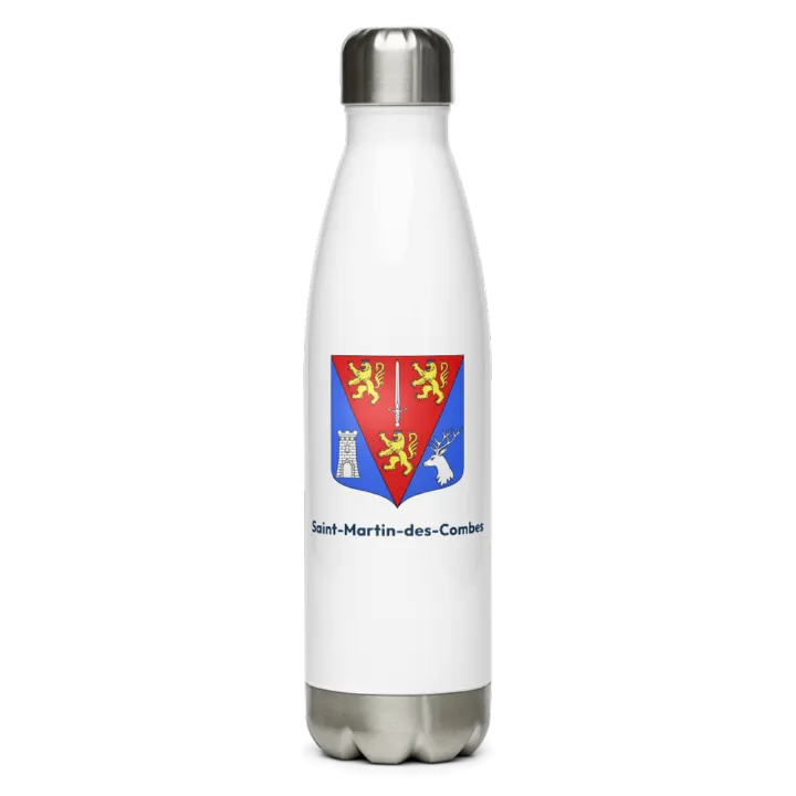 Gourde inox — blason de Saint-Martin-des-Combes