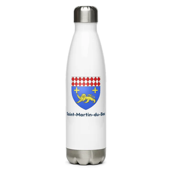 Gourde inox — blason de Saint-Martin-du-Bec
