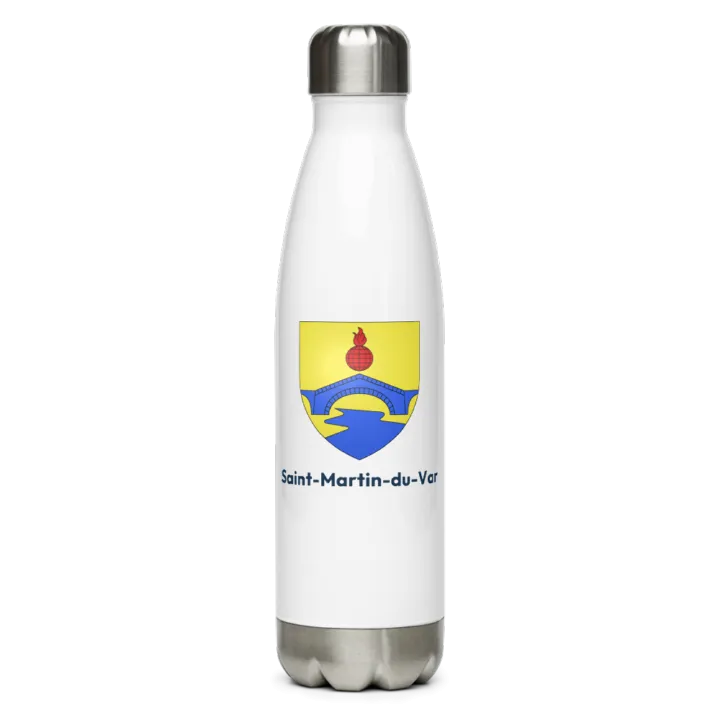 Gourde inox blason de Saint-Martin-du-Var