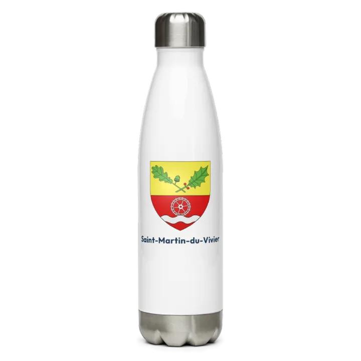 Gourde inox blason de Saint-Martin-du-Vivier