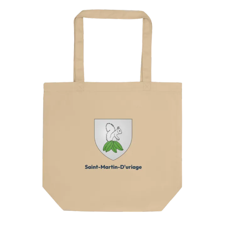 Tote bag coton bio — blason de Saint-Martin-d'Uriage
