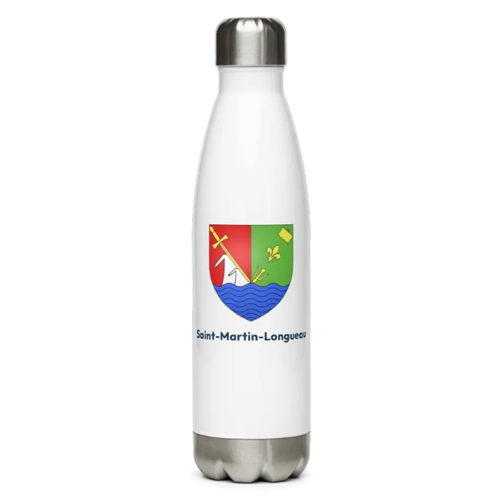 Gourde inox blason de Saint-Martin-Longueau
