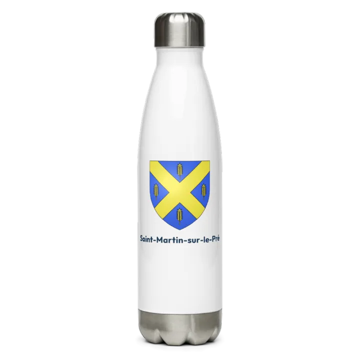 Gourde inox blason de Saint-Martin-sur-le-Pré
