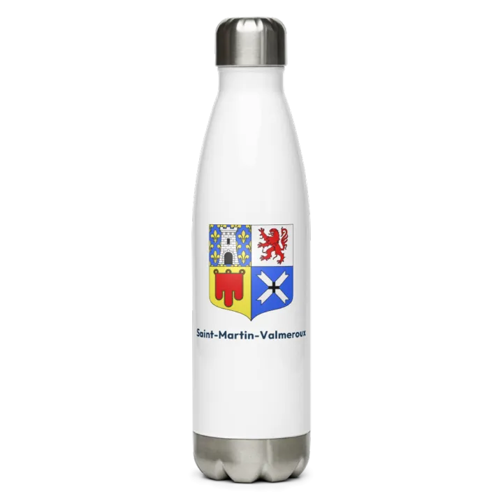 Gourde inox — blason de Saint-Martin-Valmeroux
