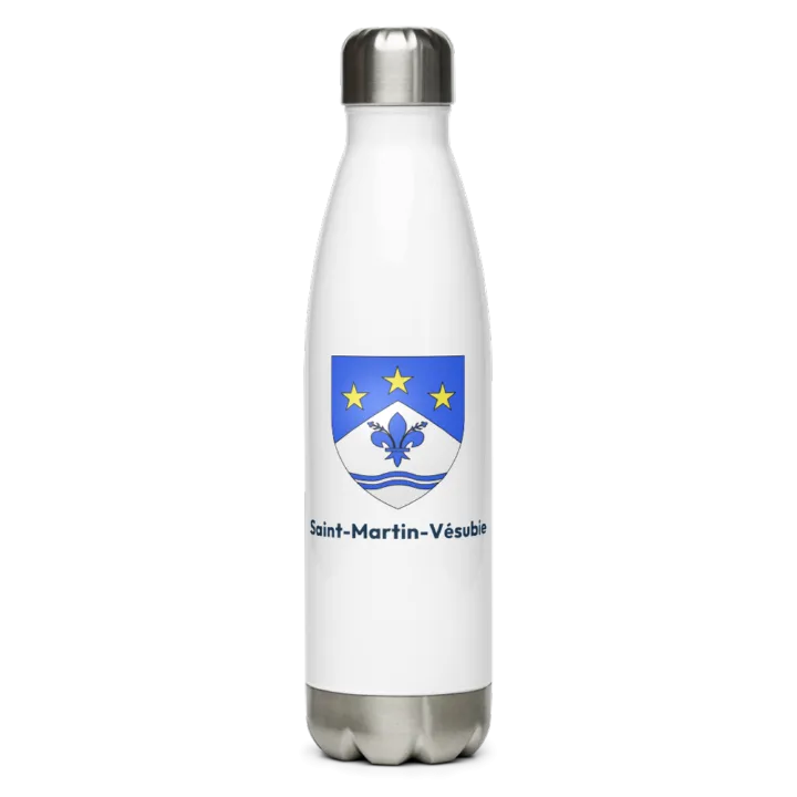 Gourde inox blason de Saint-Martin-Vésubie