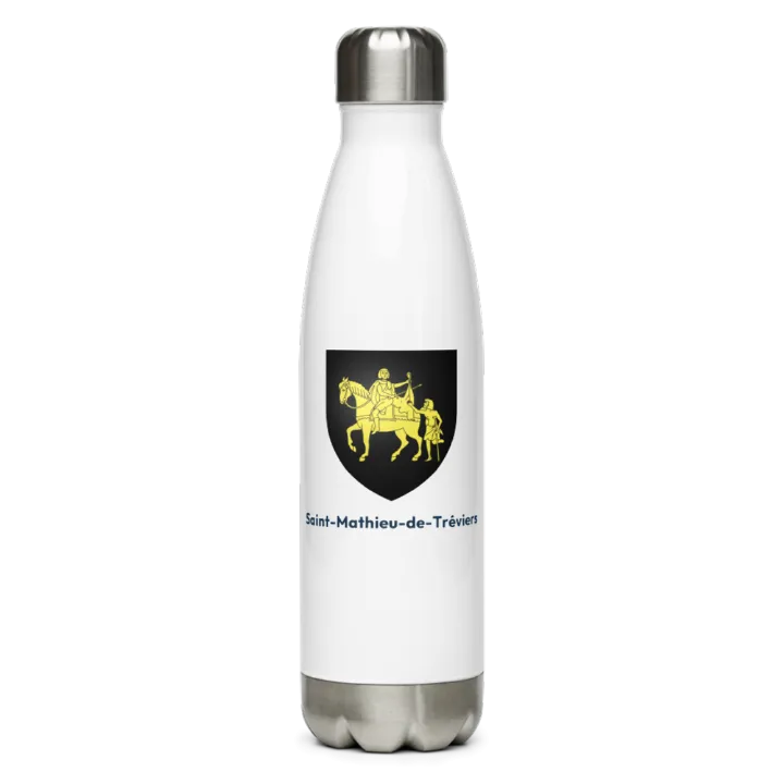 Gourde inox blason de Saint-Mathieu-de-Tréviers