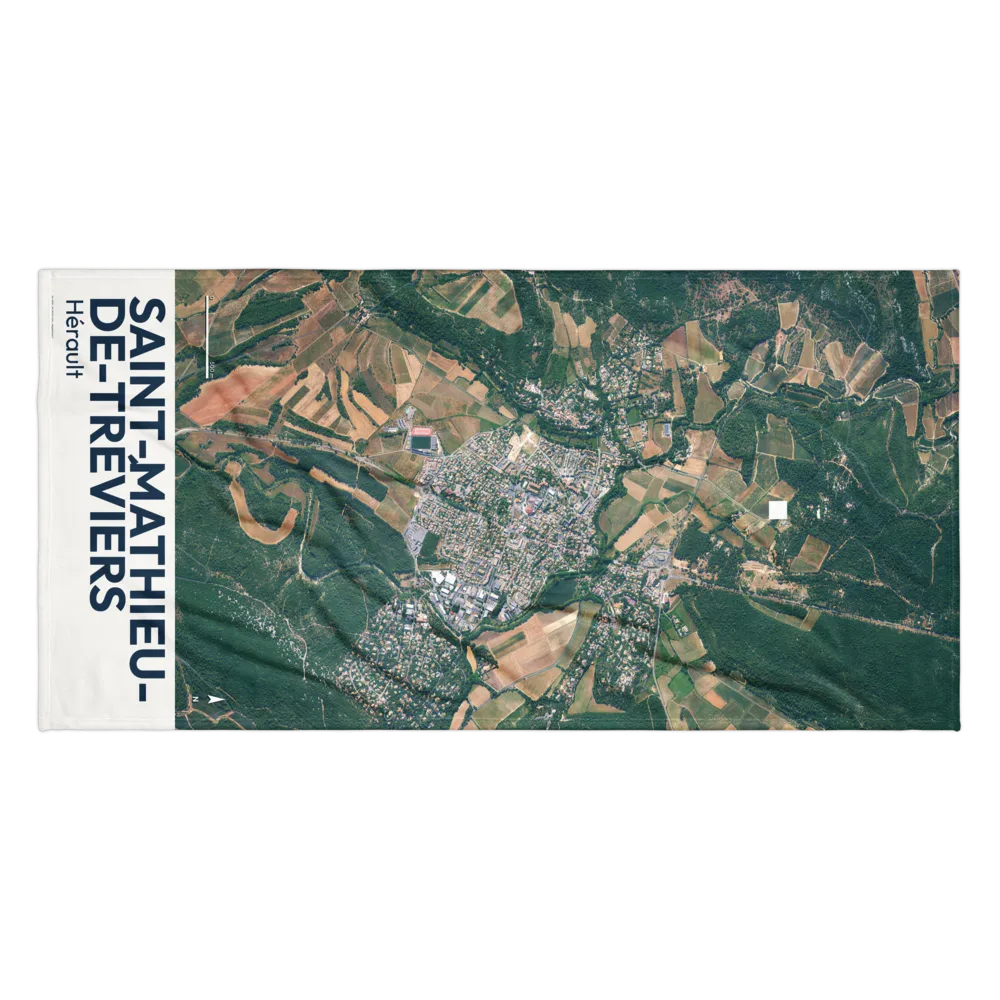 Serviette cartographique — carte de Saint-Mathieu-de-Tréviers