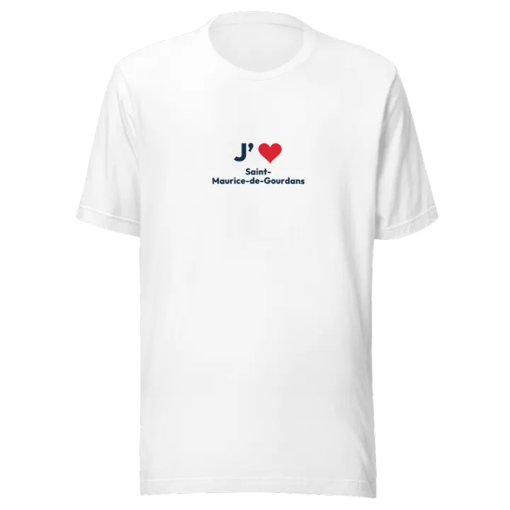 T-shirt « J’❤ Saint-Maurice-de-Gourdans »