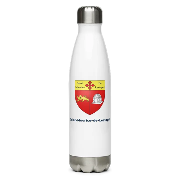 Gourde inox blason de Saint-Maurice-de-Lestapel