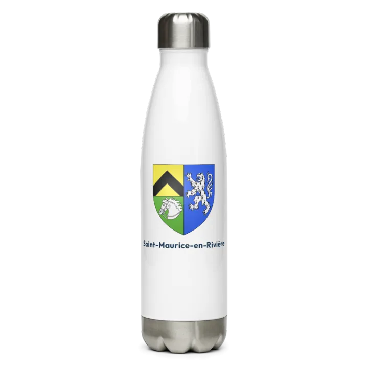 Gourde inox blason de Saint-Maurice-en-Rivière