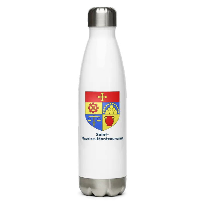 Gourde inox blason de Saint-Maurice-Montcouronne