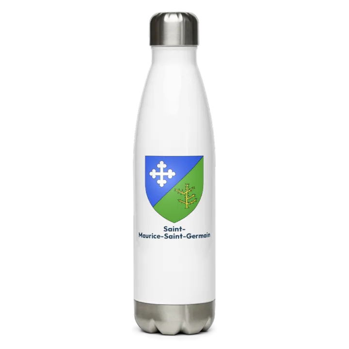 Gourde inox — blason de Saint-Maurice-Saint-Germain