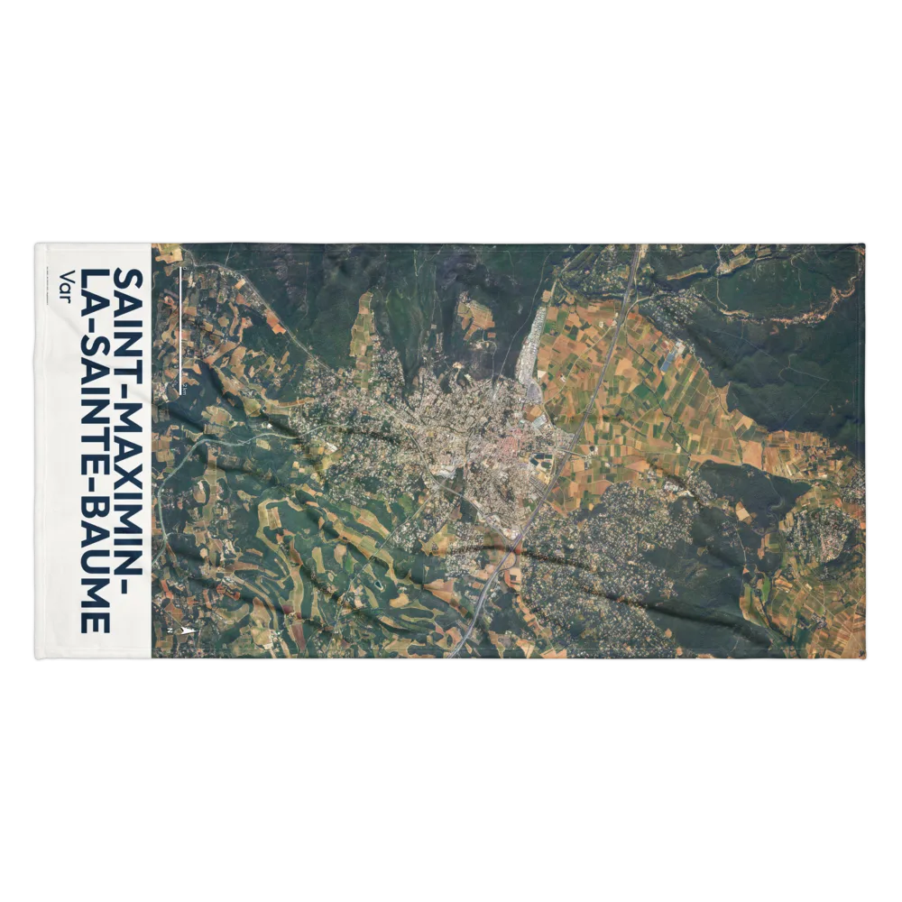 Serviette cartographique — carte de Saint-Maximin-la-Sainte-Baume