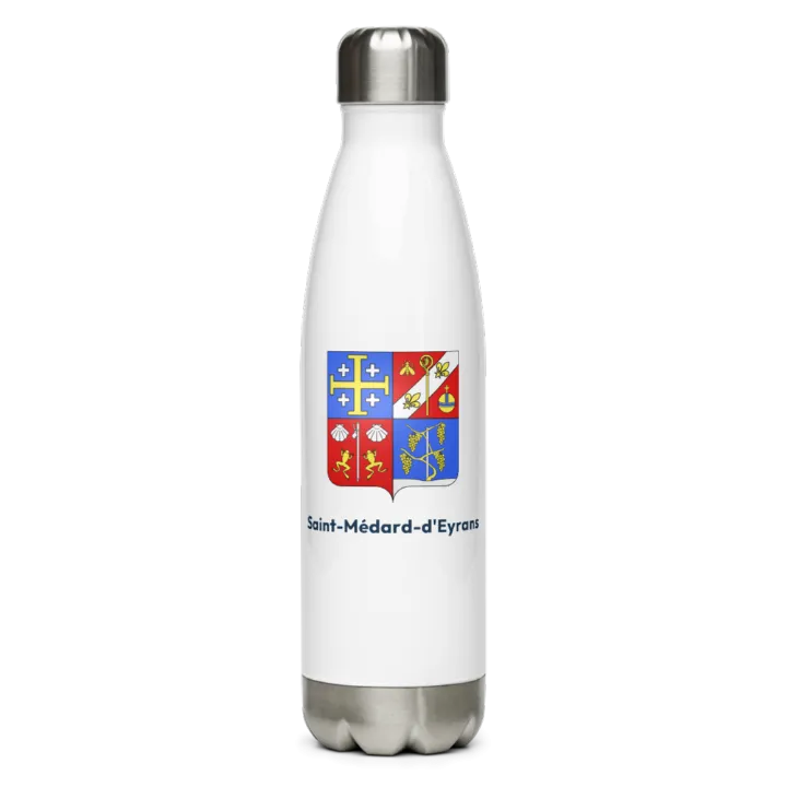 Gourde inox — blason de Saint-Médard-d'Eyrans